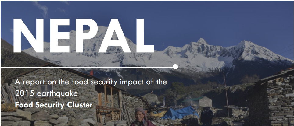 WFP Report on the Food Security Impact of the Earthquake in Nepal